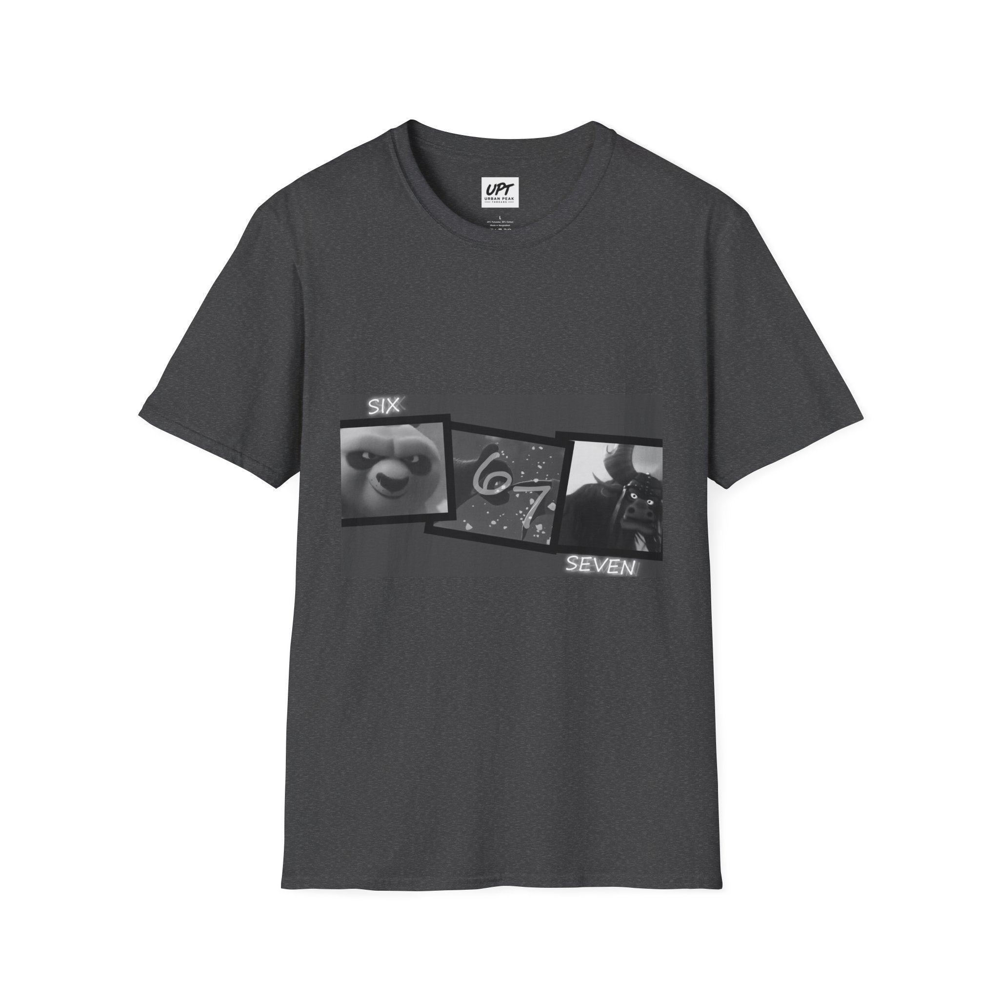 Grey Six Seven Kung Fu Panda T-Shirt 1