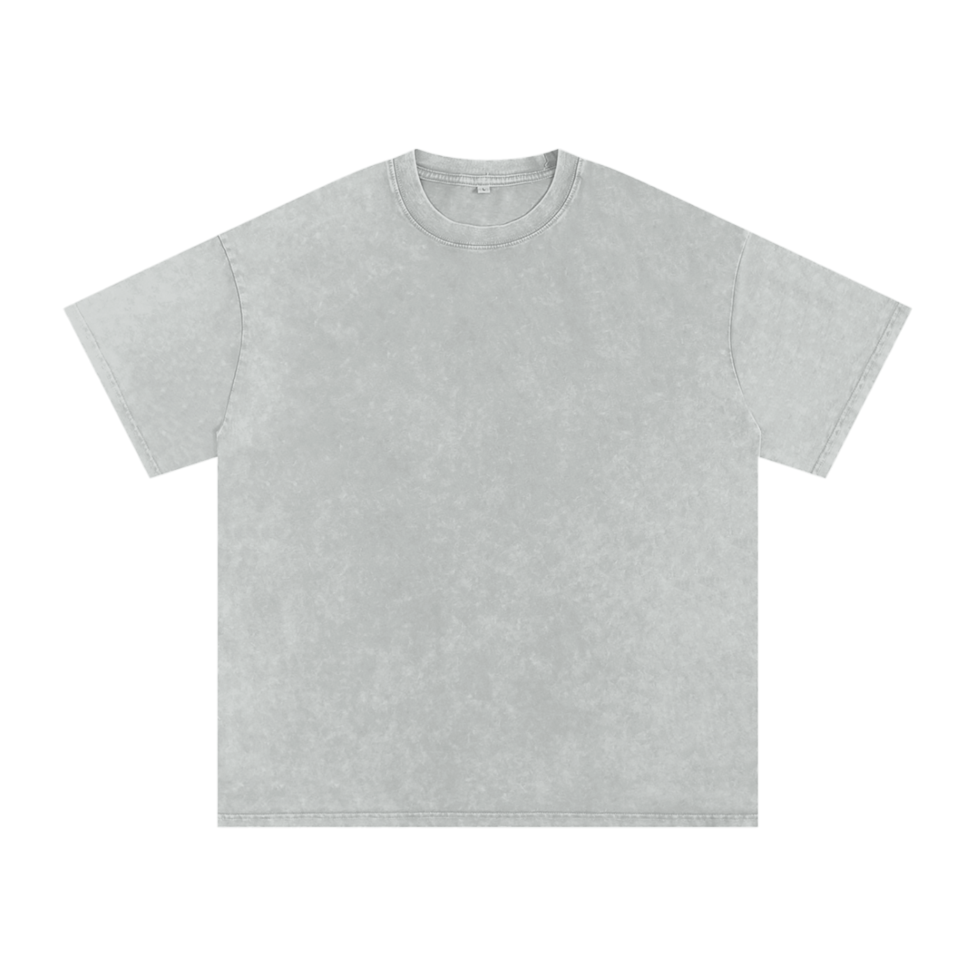 Solid Snow Washed Oversized Cotton T-Shirt