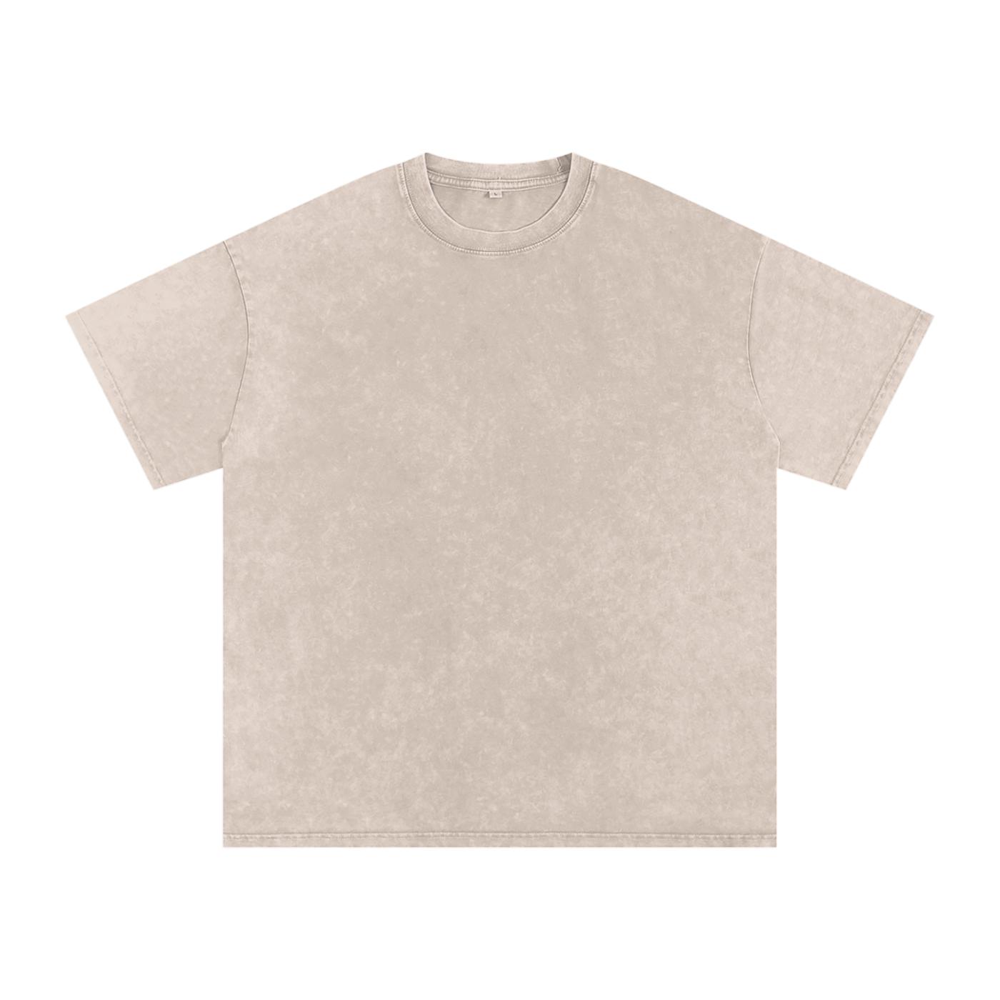 Solid Snow Washed Oversized Cotton T-Shirt