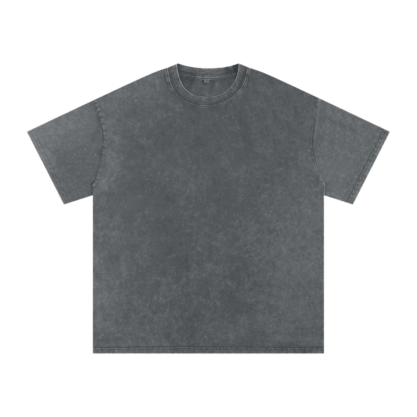 Solid Snow Washed Oversized Cotton T-Shirt