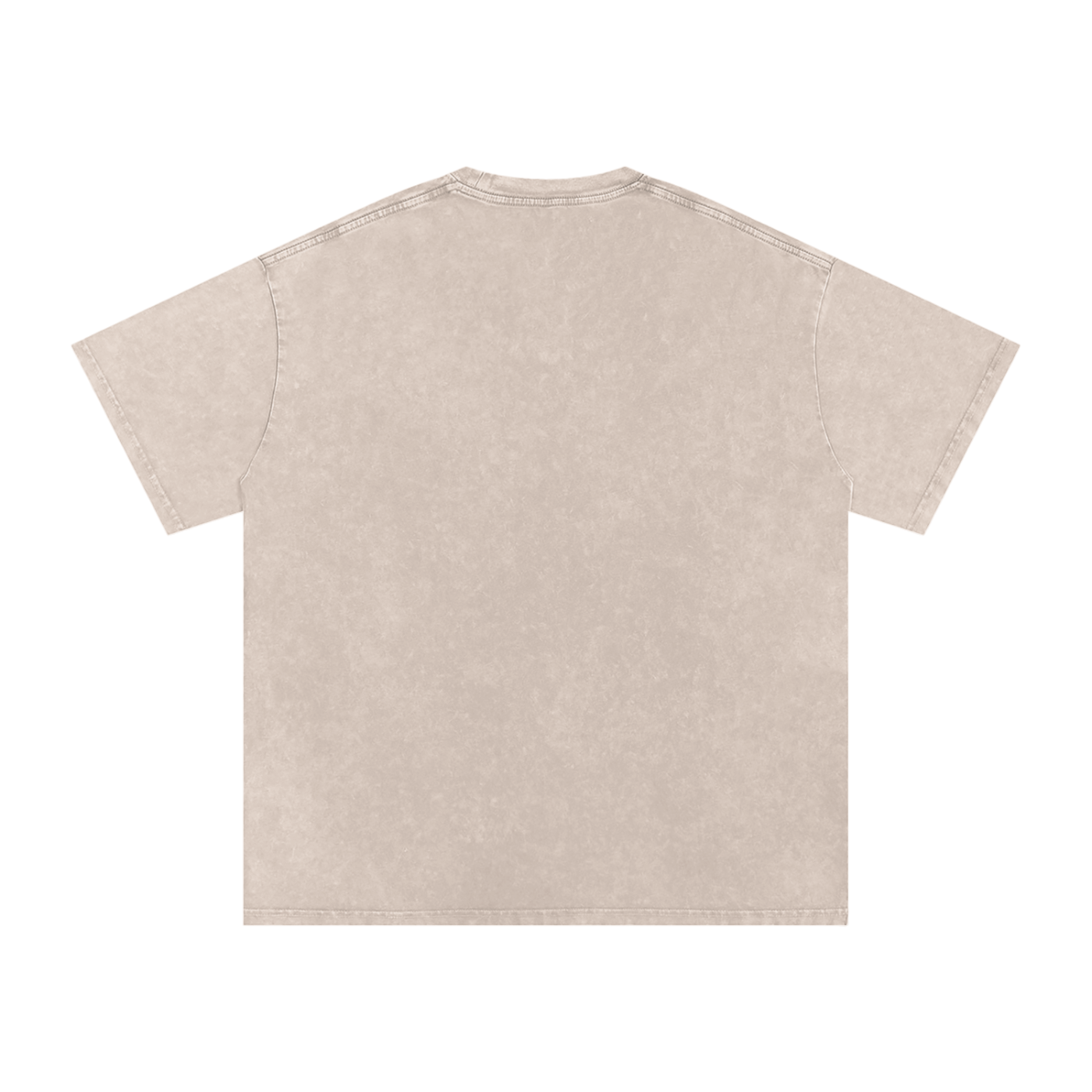 Solid Snow Washed Oversized Cotton T-Shirt